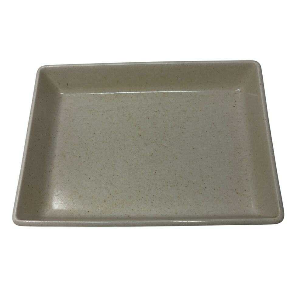 Calvin Klein The Khaki Collection Cargo 11" Rectangular Baker Dish Cream Speckle